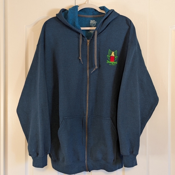 *RARE* Disneyland Resort 2019 D23 LE Tropical Mickey Mouse Hoodie | Sz XL - Picture 2 of 5